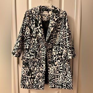Milly Leopard Tailored Jacket